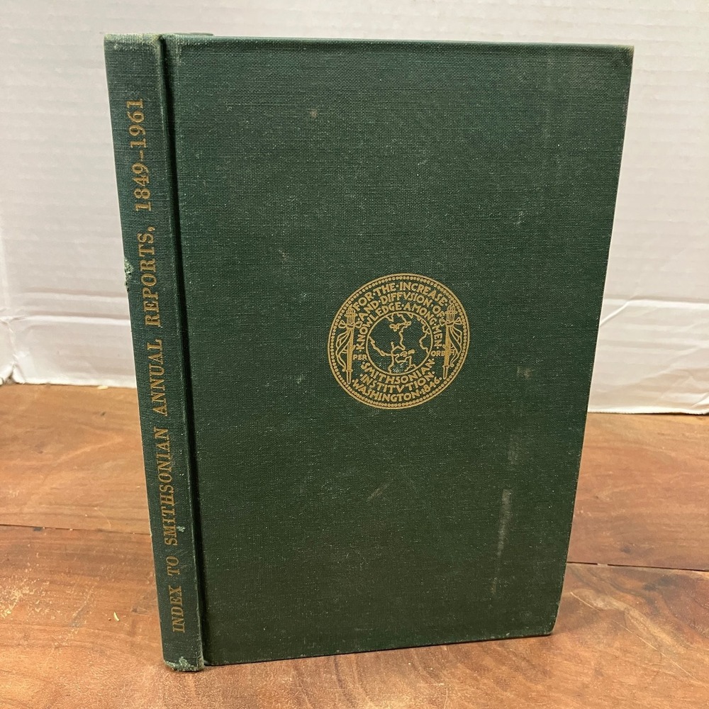 Smithsonian Annual Reports Index 1849-1961 Ruth M Stemple 1963 Hardcover Book